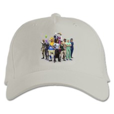 Baseball cap with Print The Sims Heroes - white
