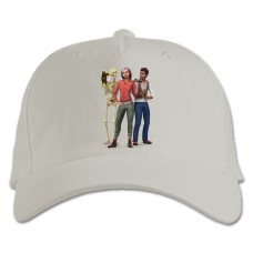 Baseball cap with Print The Sims Theme Heroes - white