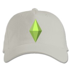 Baseball cap with Print The Sims Logo - white