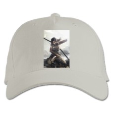 Baseball cap with Print Tomb Raider Lara Croft Hero Girl - white