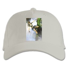 Baseball cap with Print Tomb Raider Lara Croft Girl Hero - white