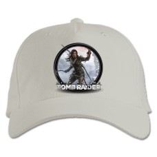 Baseball cap with Print Tomb Raider Logo Print - white