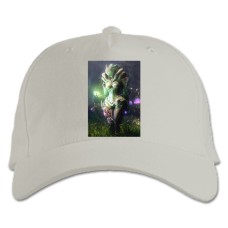 Baseball cap with Print Warframe Creature - white