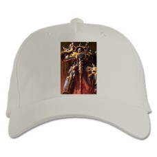 Baseball cap with Print Warhammer Powerful Hero - white
