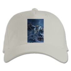 Baseball cap with Print Warhammer Powerful Hero Print - white