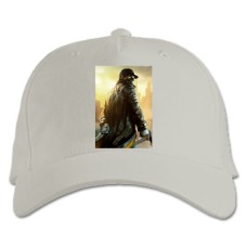 Baseball cap with Print Watch Dogs Theme Hero - white