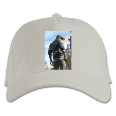 Baseball cap with Print Watch Dogs Main Hero - white