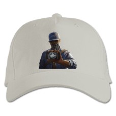 Baseball cap with Print Watch Dogs Main Hero Print - white