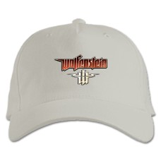 Baseball cap with Print Wolfenstein Logo - white