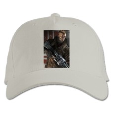 Baseball cap with Print Wolfenstein Hero - white