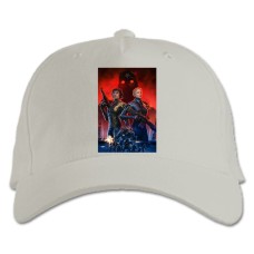 Baseball cap with Print Wolfenstein Universe Print - white