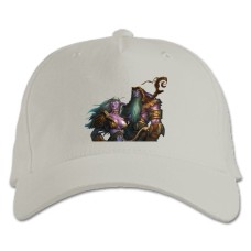 Baseball cap with Print World Of Warcraft Heroes - white