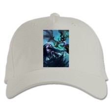 Baseball cap with Print World Of Warcraft Battle - white