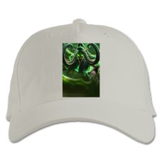 Baseball cap with Print World Of Warcraft Illidan Stormrage - white
