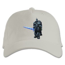Baseball cap with Print World Of Warcraft Lich King Hero - white