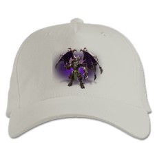 Baseball cap with Print World Of Warcraft Hero - white