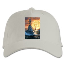 Baseball cap with Print World Of Warships Bright Print - white