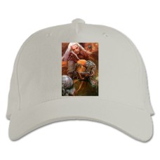 Baseball cap with Print The Witcher Battle - white