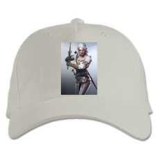 Baseball cap with Print The Witcher Ciri - white