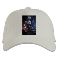 Baseball cap with Print The Witcher Ciri Hero - white