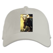 Baseball cap with Print The Witcher Geralt Print - white