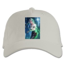 Baseball cap with Print The Witcher Hero Ciri - white