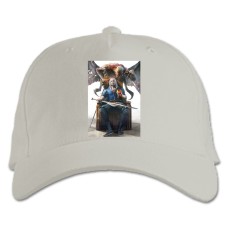 Baseball cap with Print The Witcher Theme Print - white