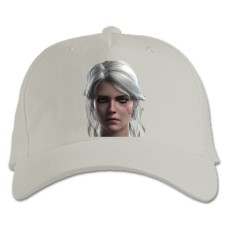 Baseball cap with Print The Witcher Ciri Printt - white