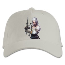 Baseball cap with Print The Witcher Ciri Hero Print - white