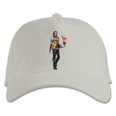 Baseball cap with Print The Witcher Triss Merigold - white