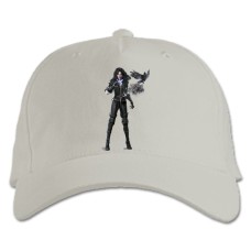 Baseball cap with Print The Witcher Yennefer Of Vengerberg Hero - white