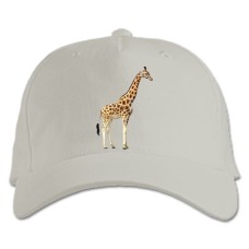 Baseball cap with Print Giraffe - white