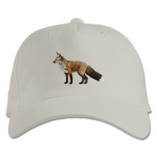 Baseball cap with Print Fox - white