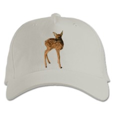 Baseball cap with Print Cute Small Dear - white
