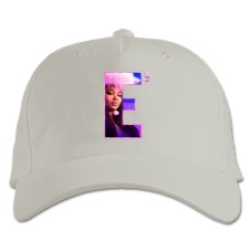 Бейсболка с принтом ЛИззо - белая