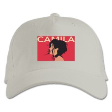 Baseball cap with Print Camila Cabello 2 - white