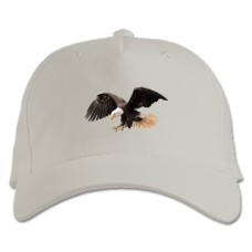Baseball cap with Print Eagle Flies - white