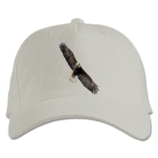 Baseball cap with Print Dioganal Eagle - white