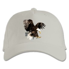 Baseball cap with Print Eagle Hunts - white