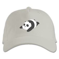 Кепка з принтом Брехня Панди - біла