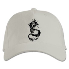 Baseball cap with Print Dinosaur - white