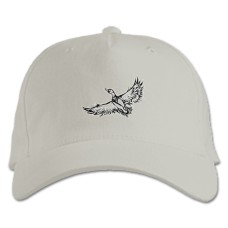 Кепка з принтом Розфарбована Качка - біла