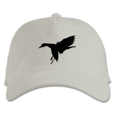 Baseball cap with Print Duck Flies - white