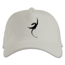 Baseball cap with Print Dragon - white