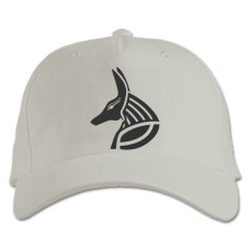 Baseball cap with Print Fox Like Tattoo - white