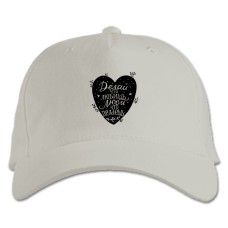 Baseball cap with Print Do What You Love - white