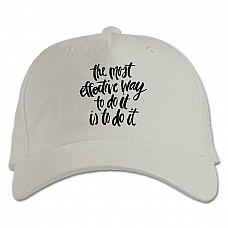 Baseball cap with Print The Most Effective Way To Do It - white