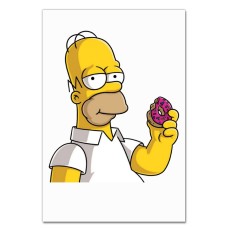 Notebooks A5 with print The Simpsons Homer With Donut -