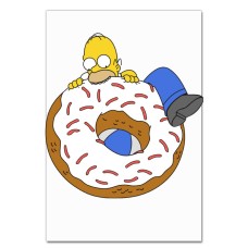 Notebooks A5 with print The Simpsons Happy Homer -