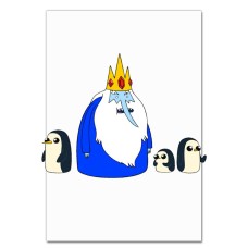 Notebooks A5 with print Adventure Time Ice King With Penguins -